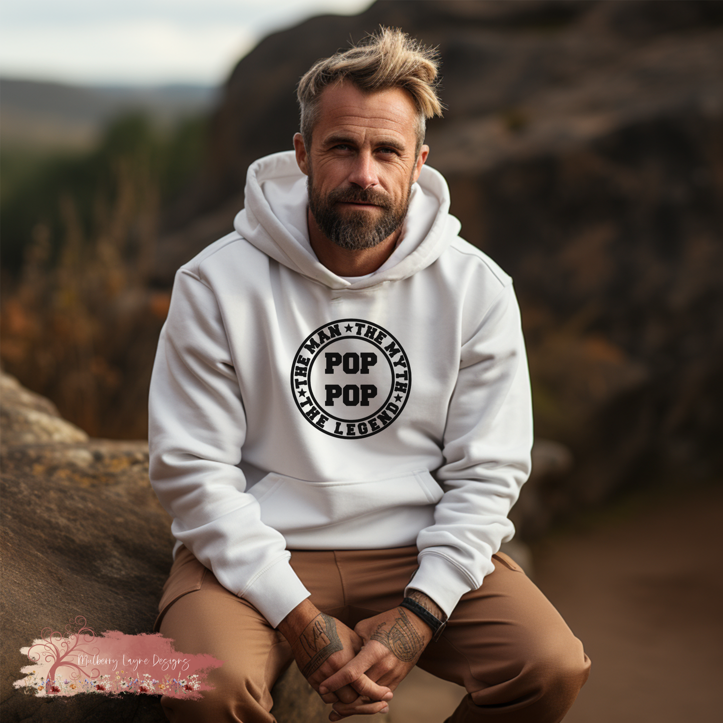 Pop Pop Hoodie | The Man The Myth The Legend