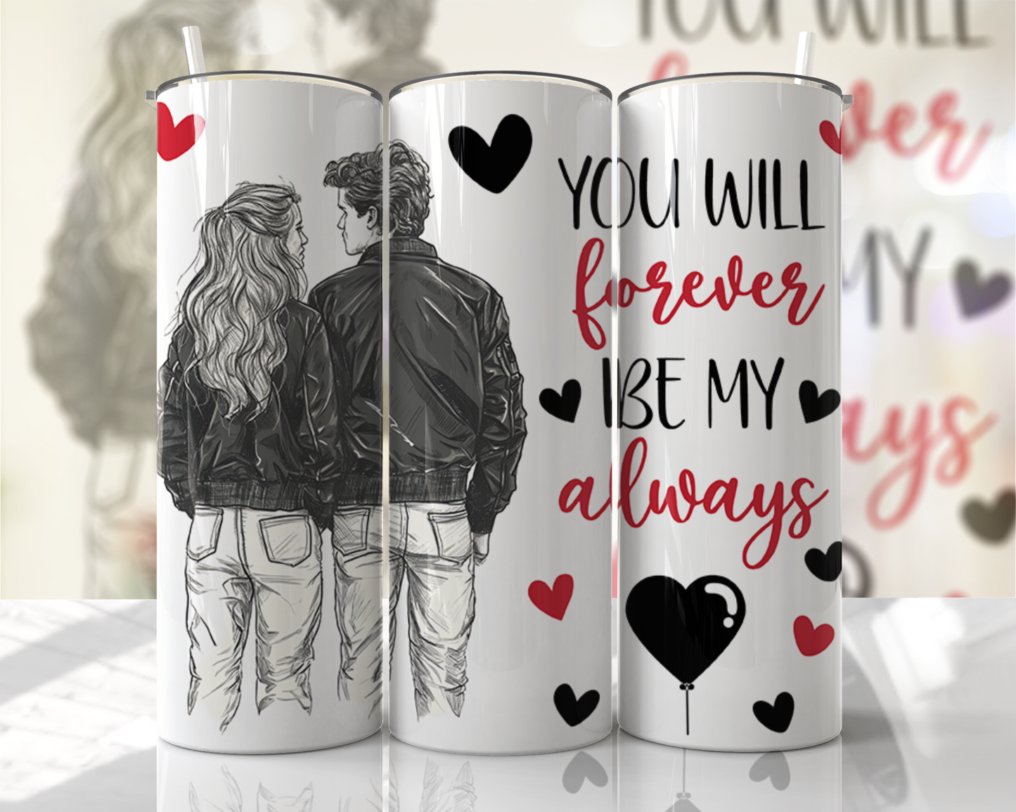 Valentine’s Day Skinny Tumbler