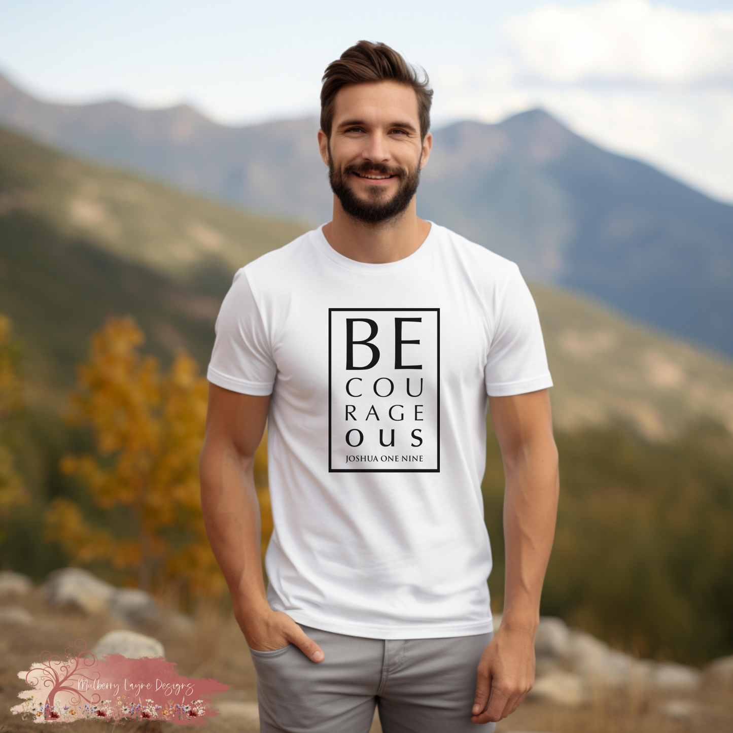 Be Courageous Men’s Christian T-Shirt | Joshua 1:9 T-Shirt
