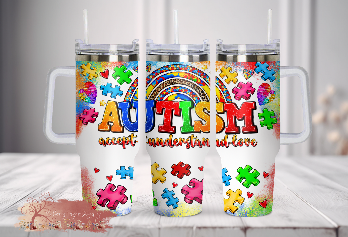 Autism Acceptance 40oz Tumbler