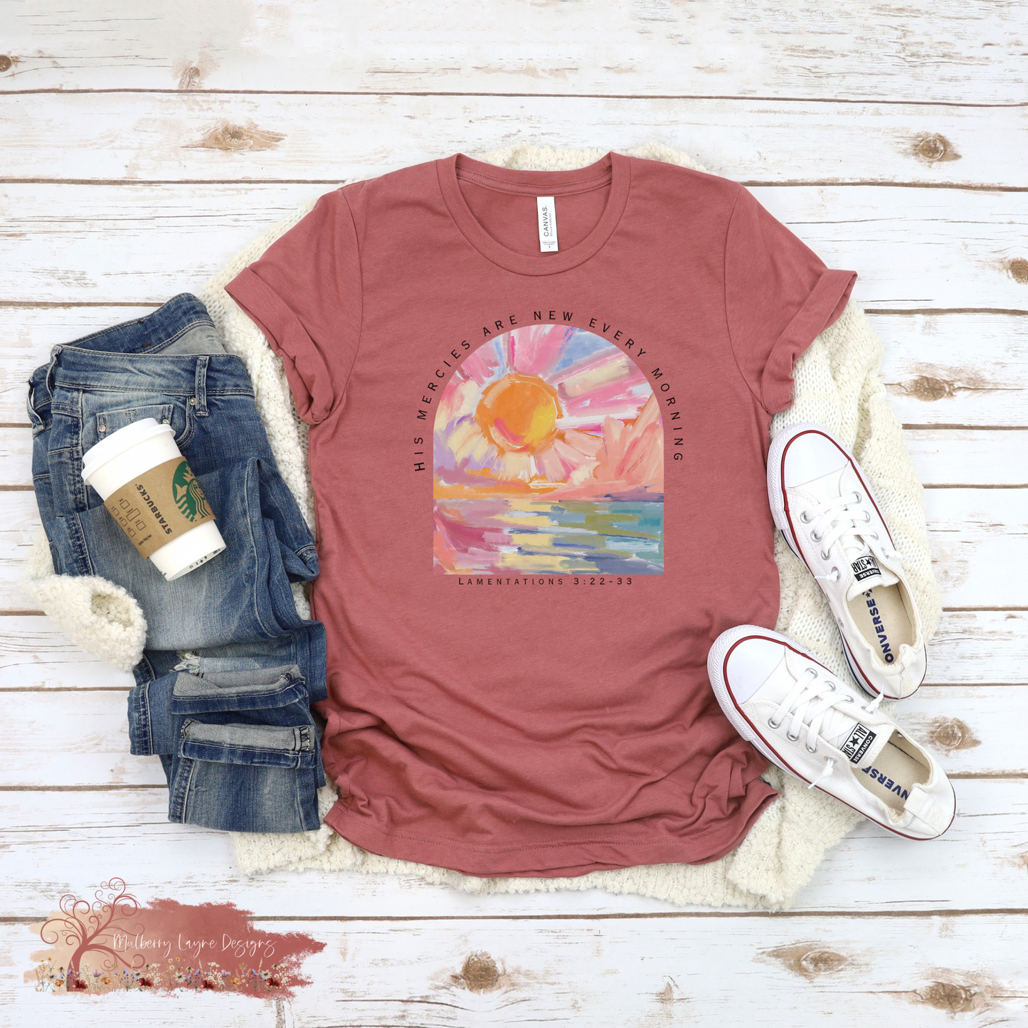 His Mercies Are New Every Morning Tee / Christian T-Shirt