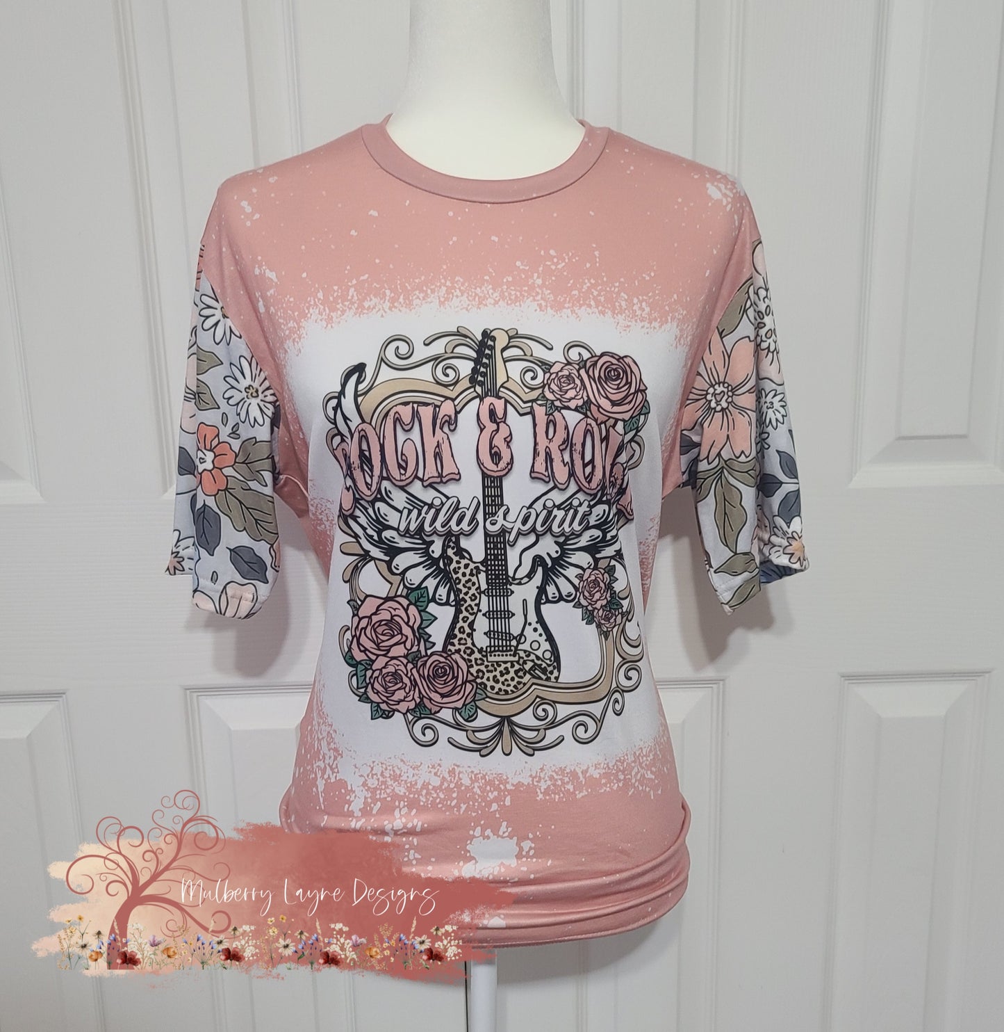 Rock And Roll Wild Spirit Faux Bleached Shirt