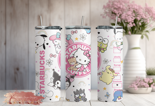 Kawaii Kitty Skinny Tumbler