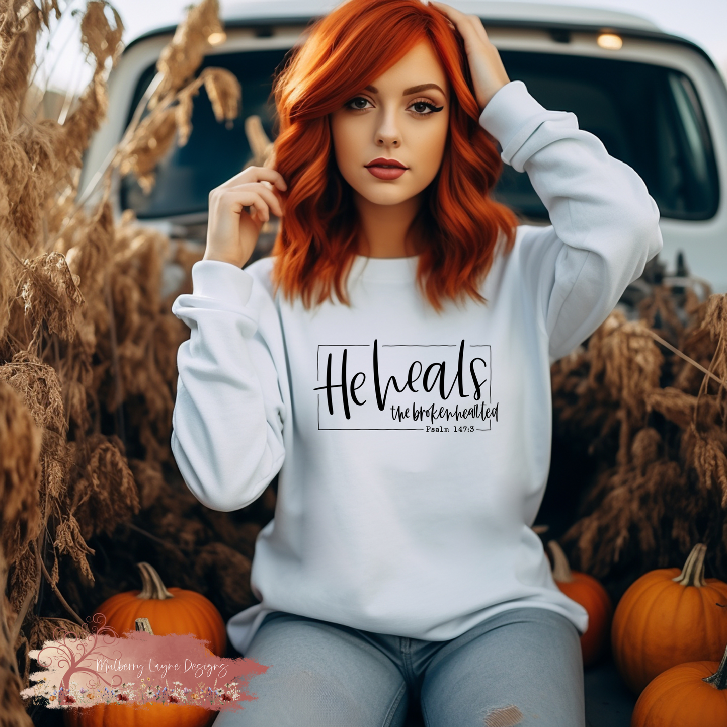 He Heals The Brokenhearted Sweatshirt | Christian Sweatshirt