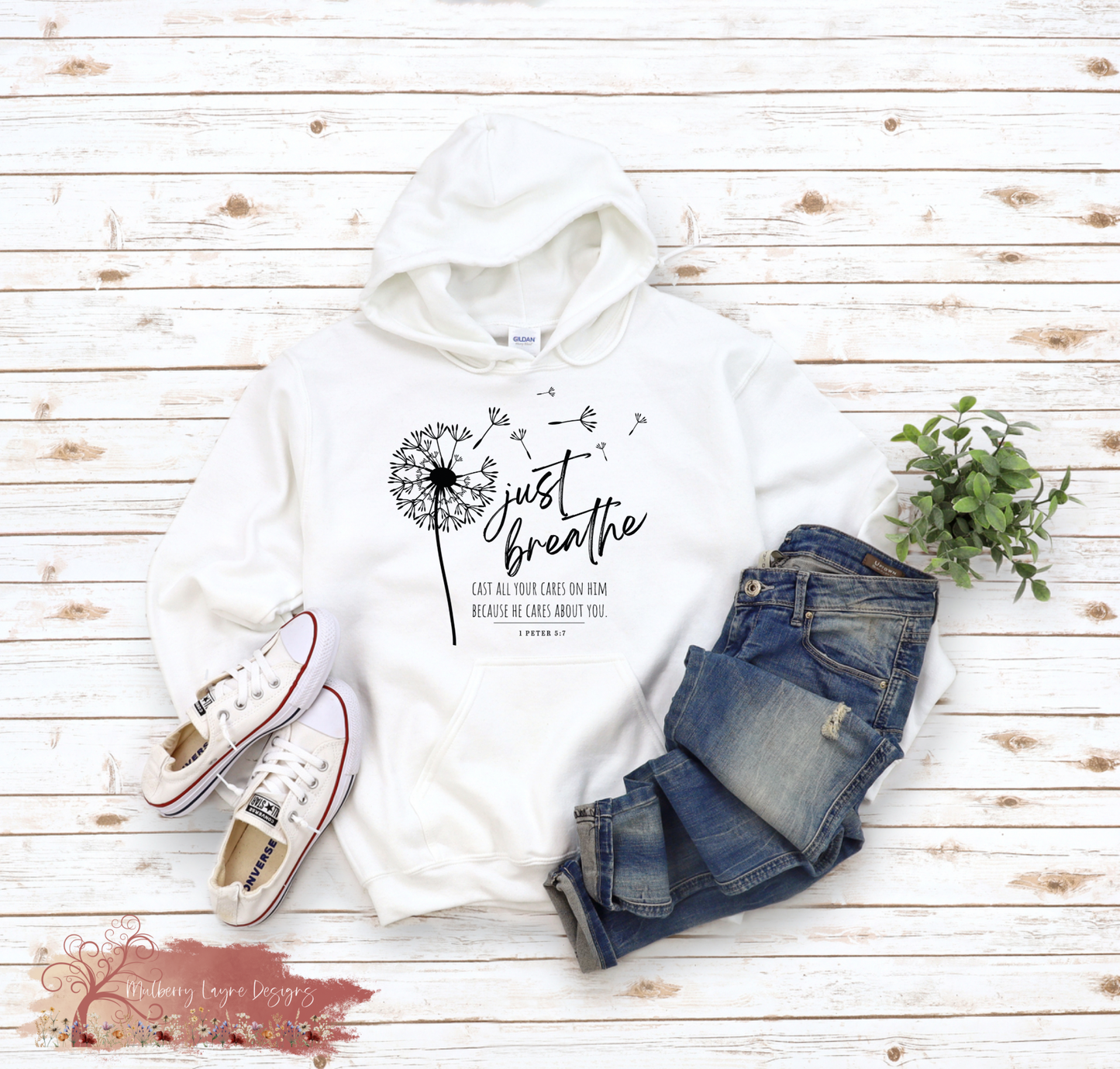 Just Breathe Dandelion Hoodie