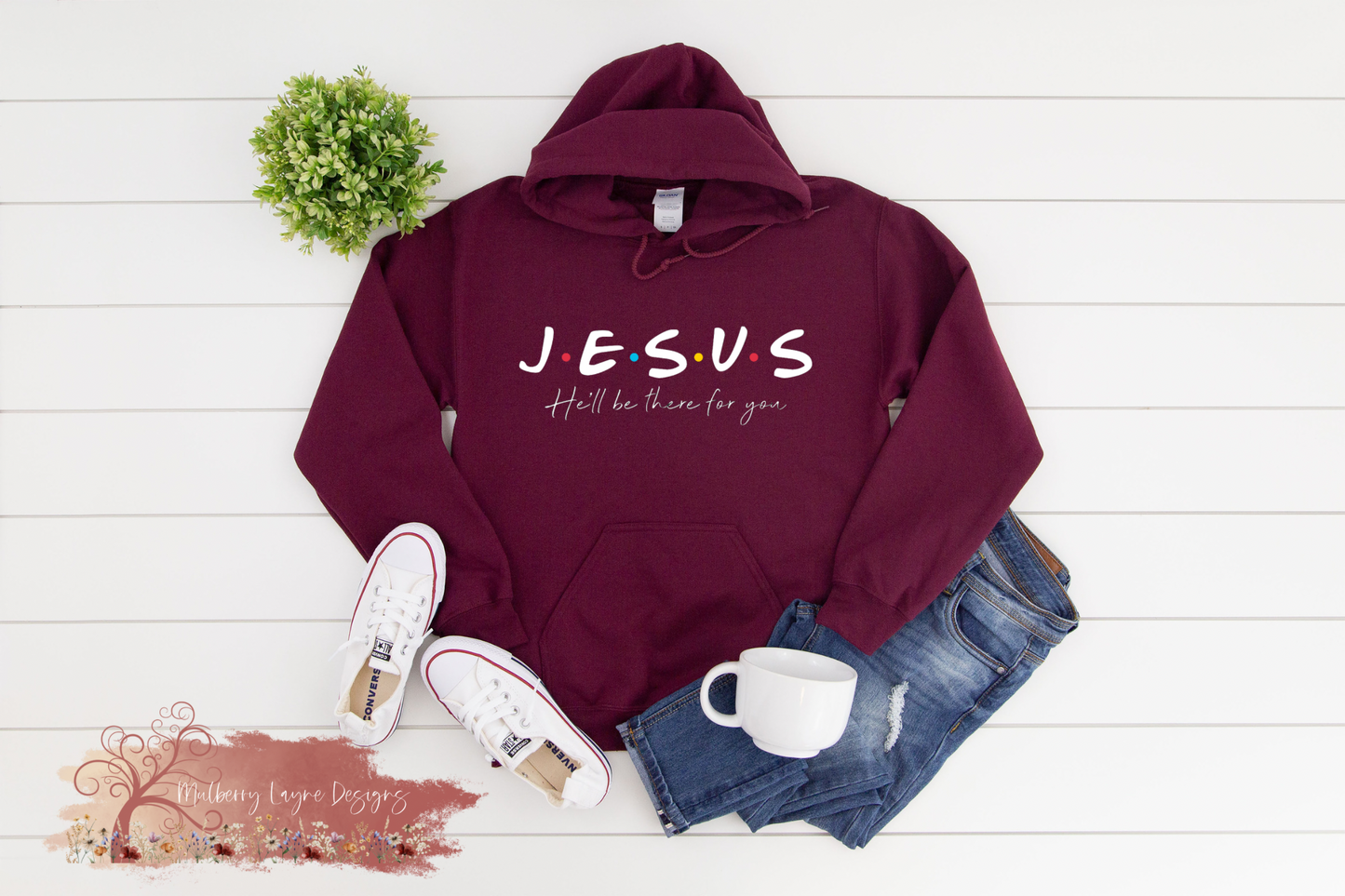 Jesus He’ll Be There For You/Christian Hoodie