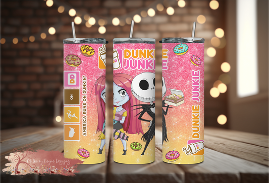 Dunkie Junkie  Donut Skinny Tumbler