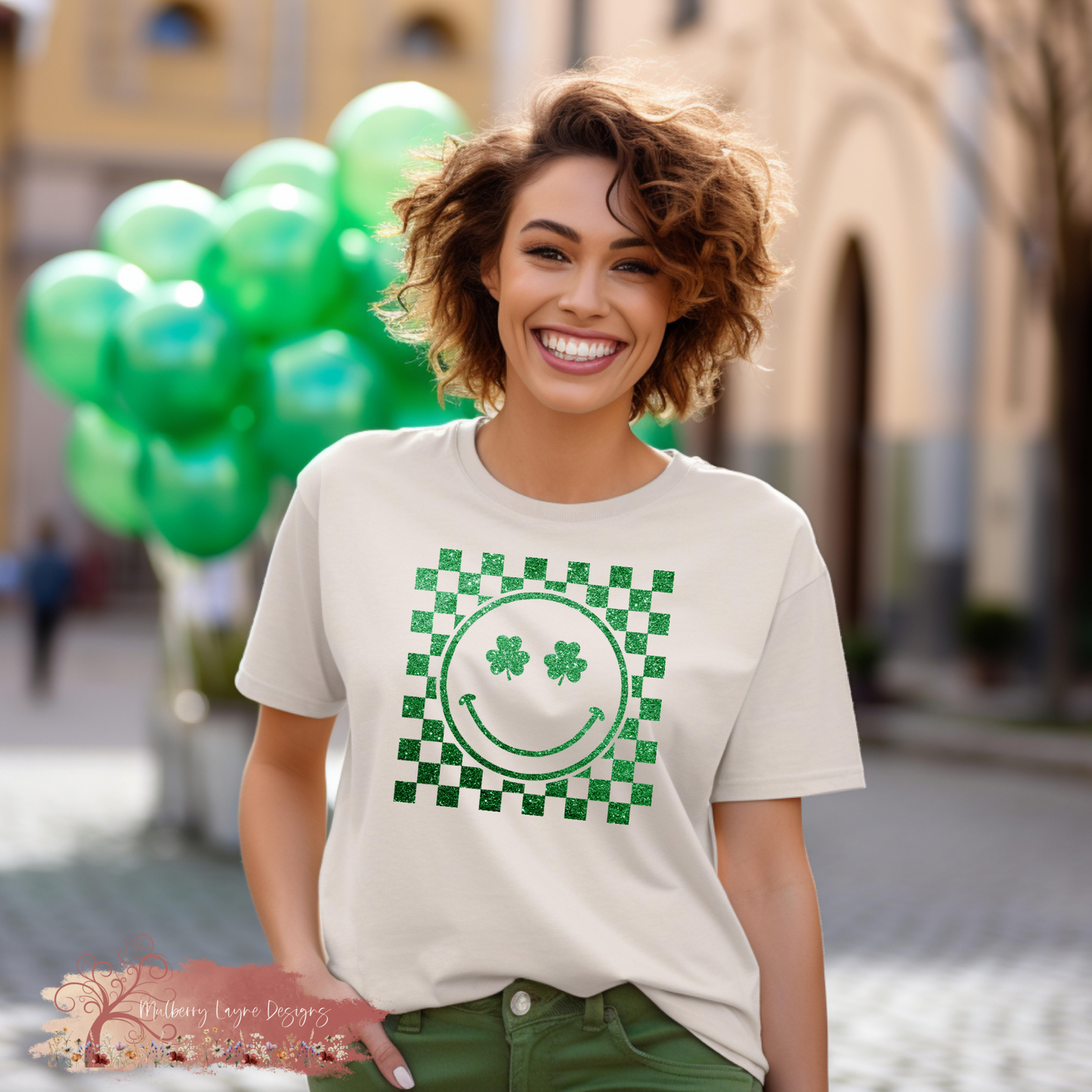 Shamrock Smiley Face Shirt