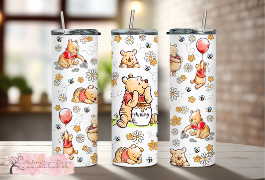 Nostalgic Bear Skinny Tumbler