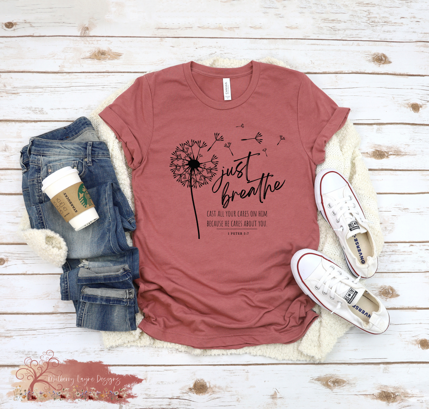 Just Breathe Dandelion T-Shirt