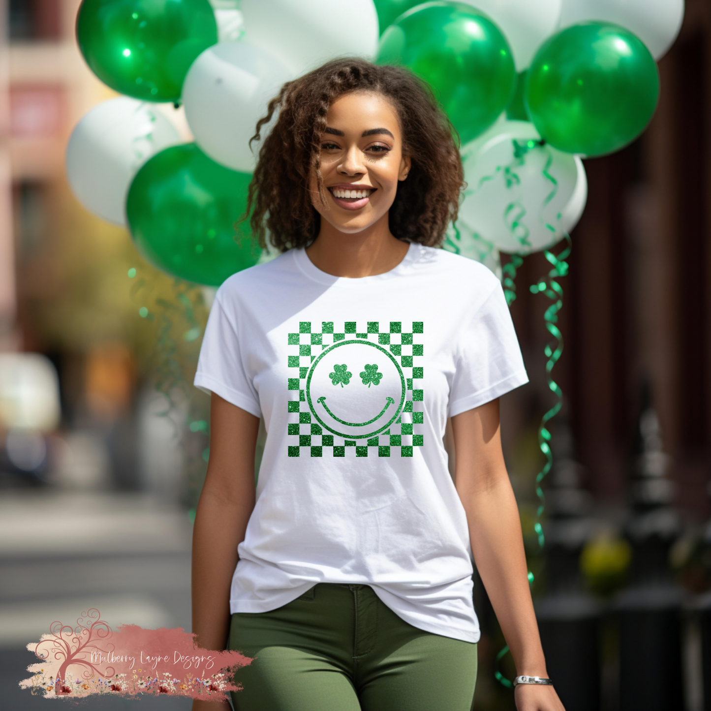 Shamrock Smiley Face Shirt