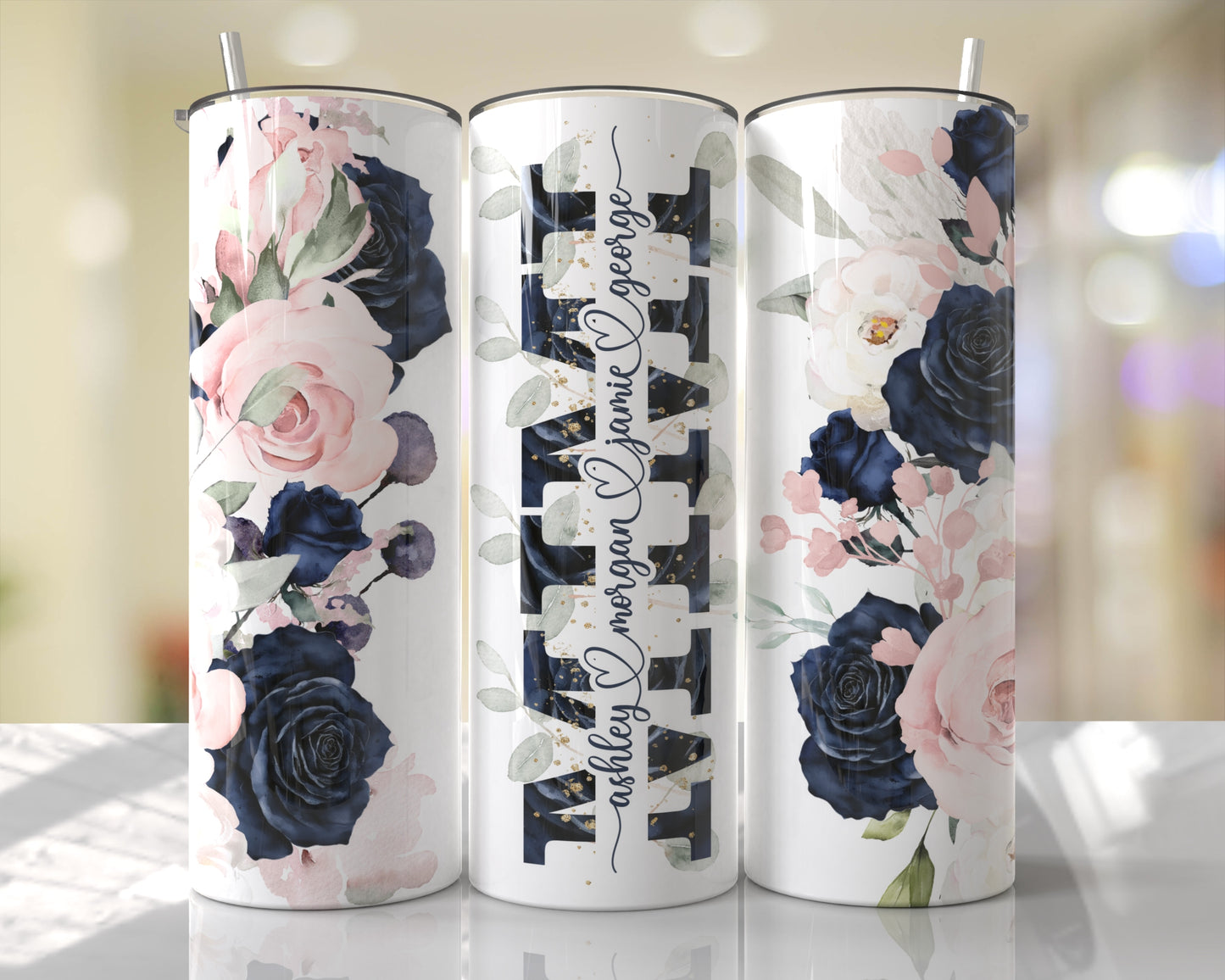 Mimi Personalized Names Skinny Tumbler