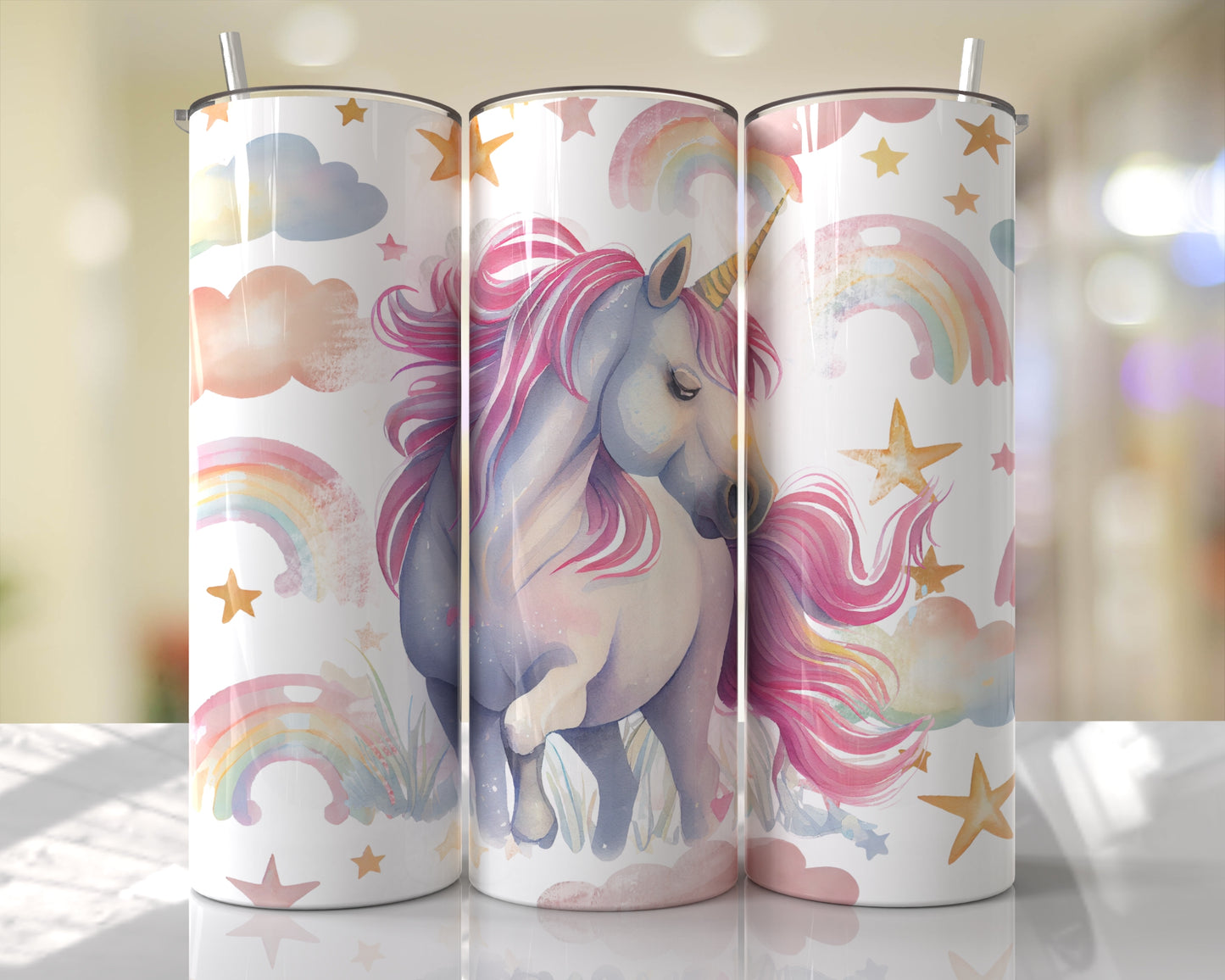 Unicorn Skinny Tumbler