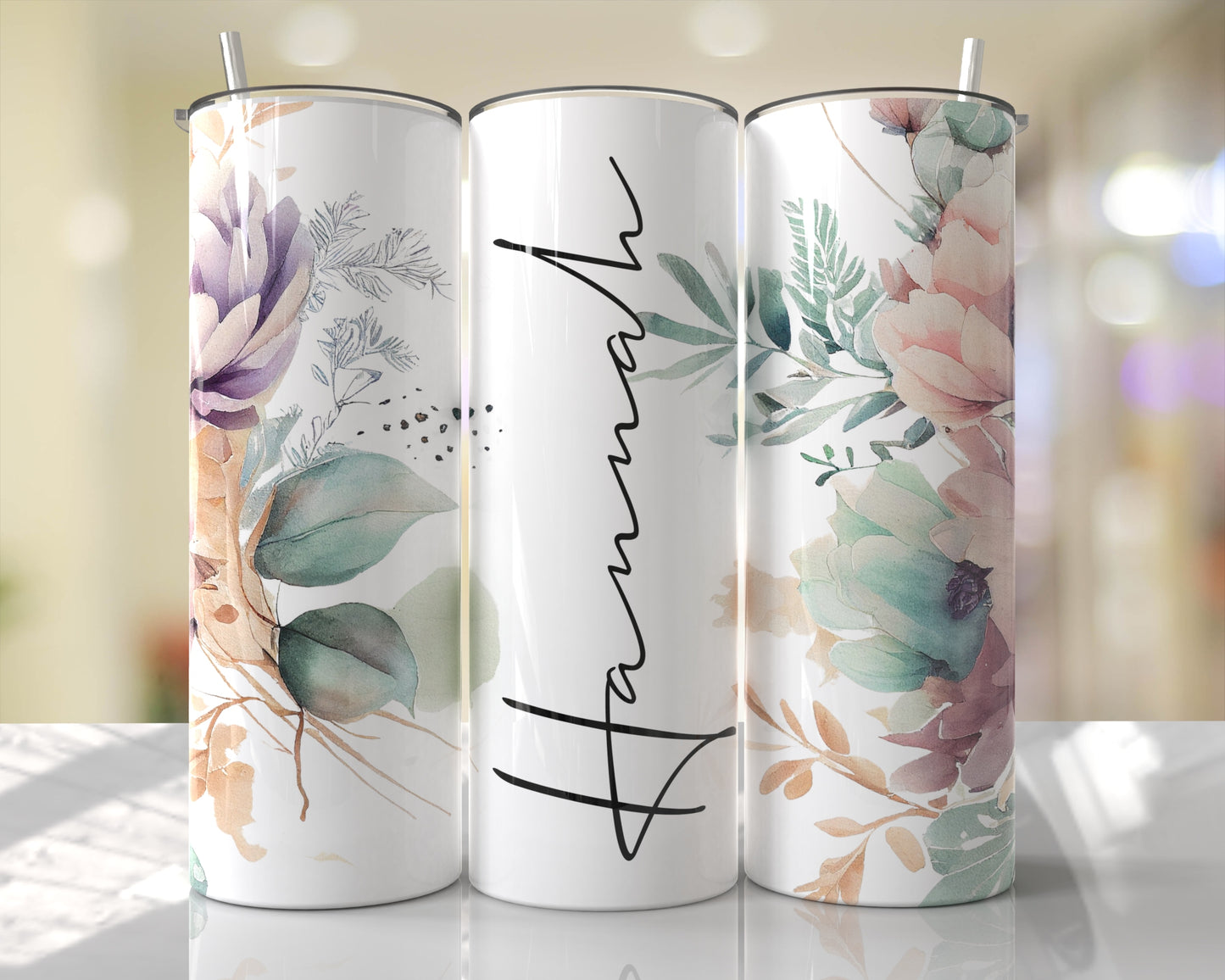 Personalized Name (Click For Color Options) Skinny Tumbler