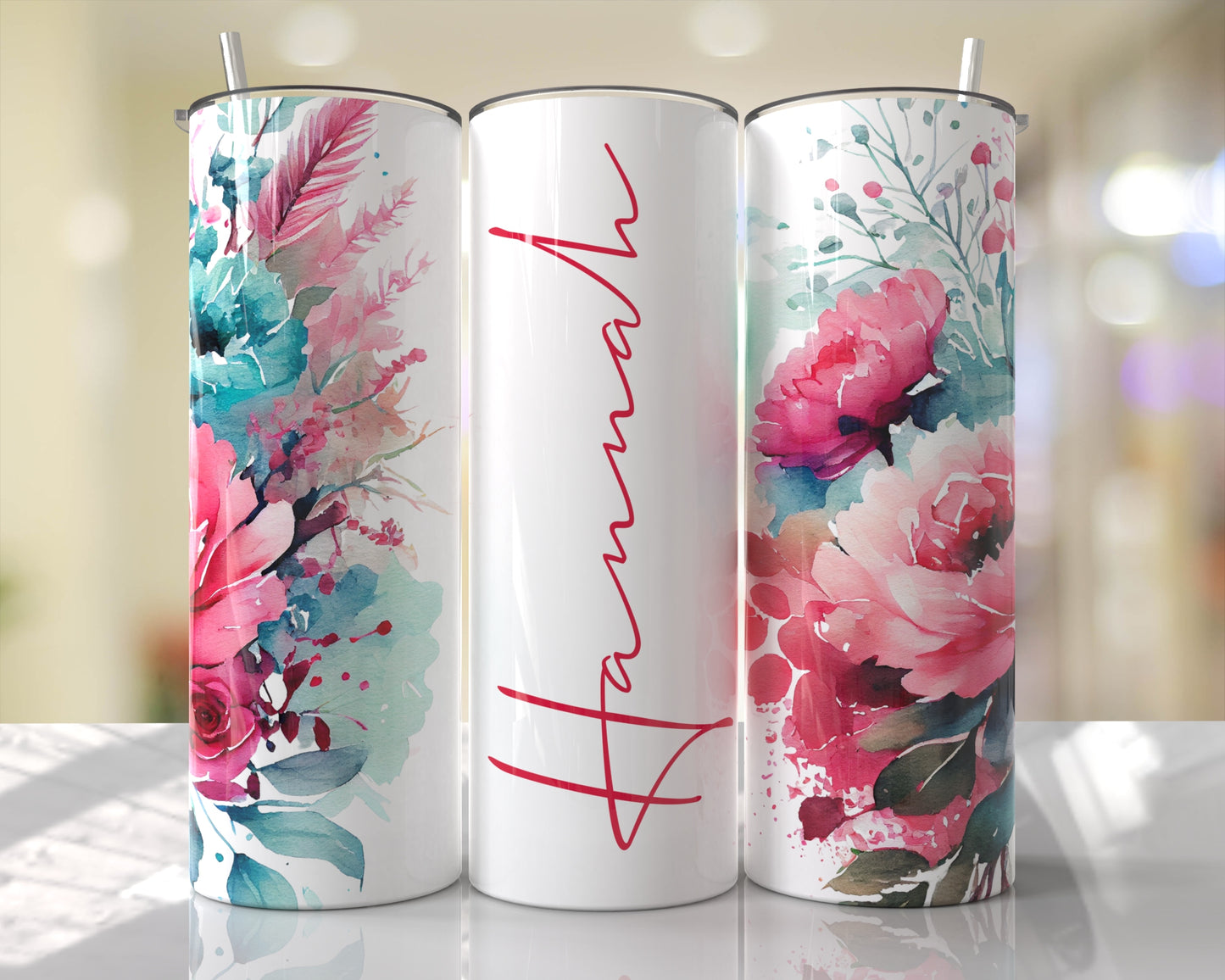 Personalized Name (Click For Color Options) Skinny Tumbler