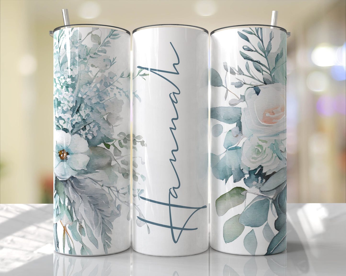 Personalized Name (Click For Color Options) Skinny Tumbler