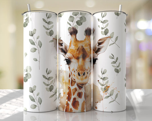 Cute Giraffe Skinny Tumbler