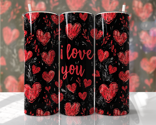 Valentine’s Day Skinny Tumbler