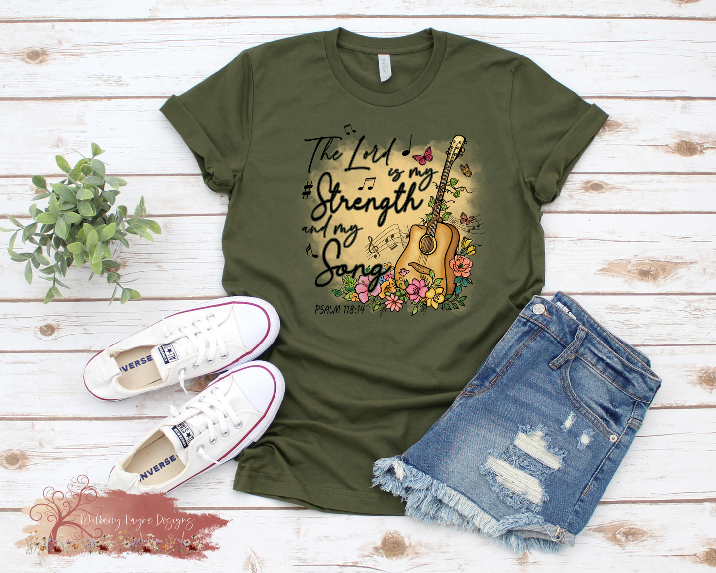 The Lord Is My Strength And My Song T-Shirt | Christian T-Shirt