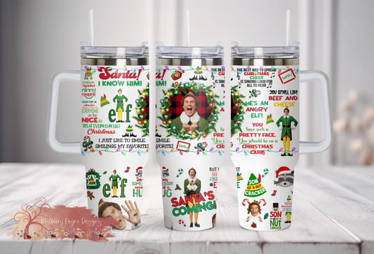 Elf Christmas 40oz Tumbler