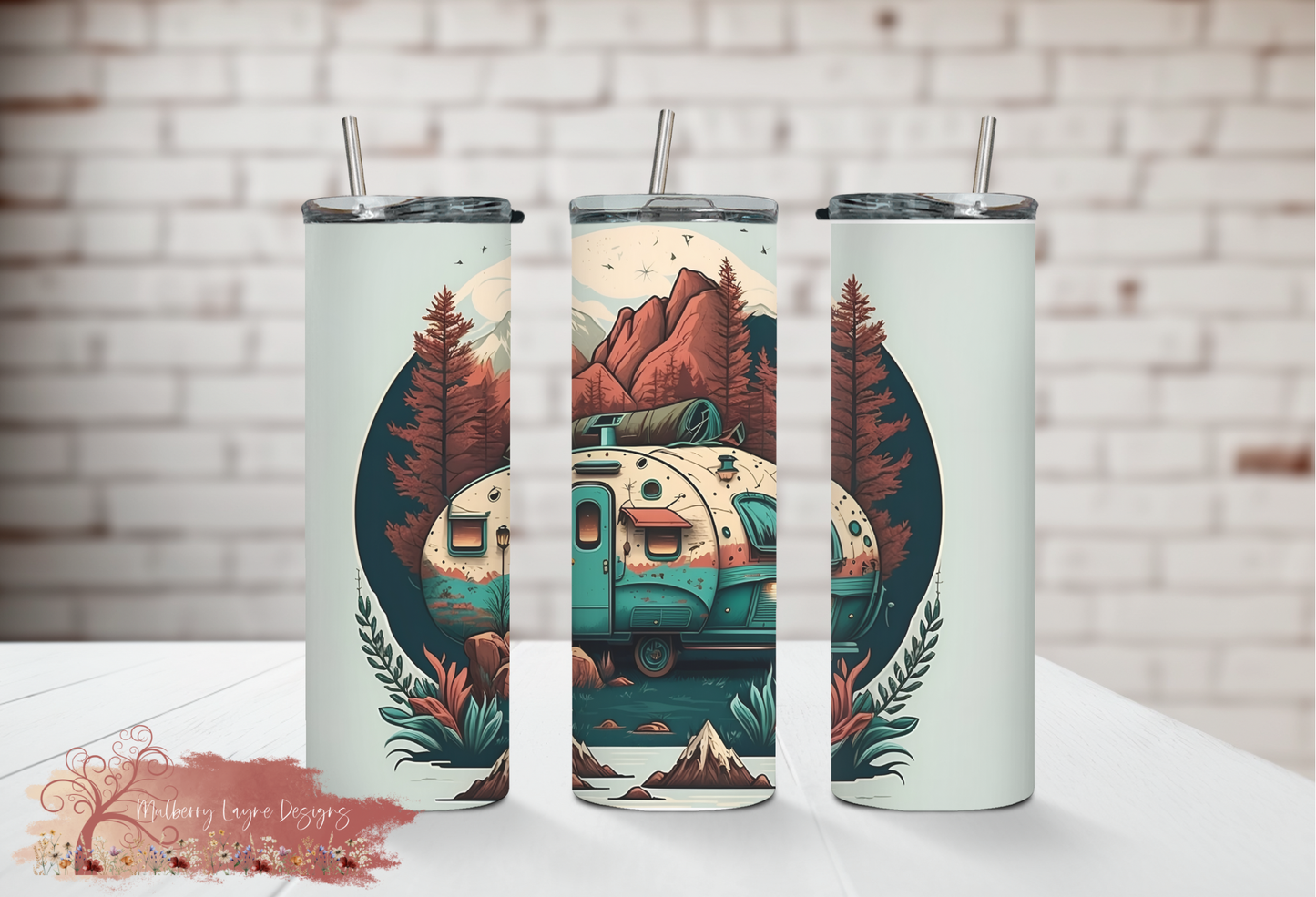 Camper Skinny Tumbler