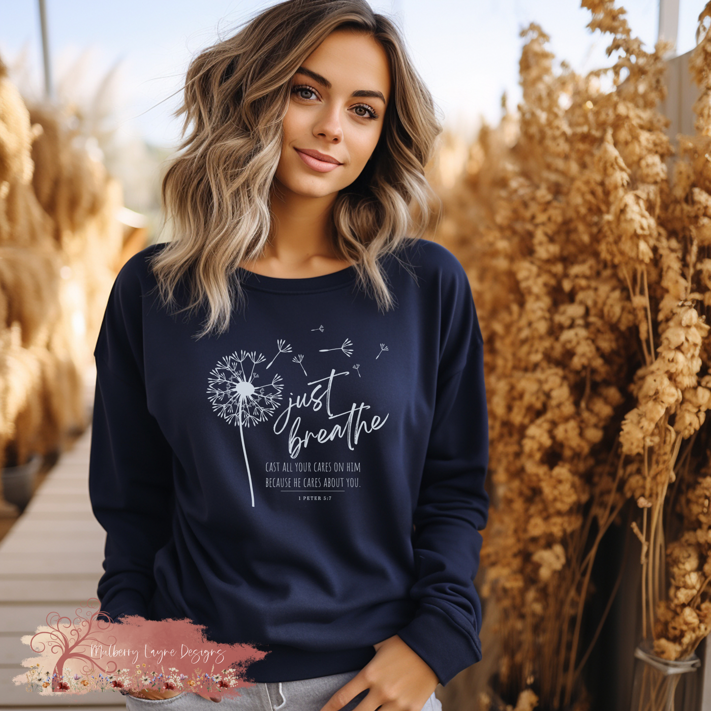 Just Breathe Dandelion Sweatshirt