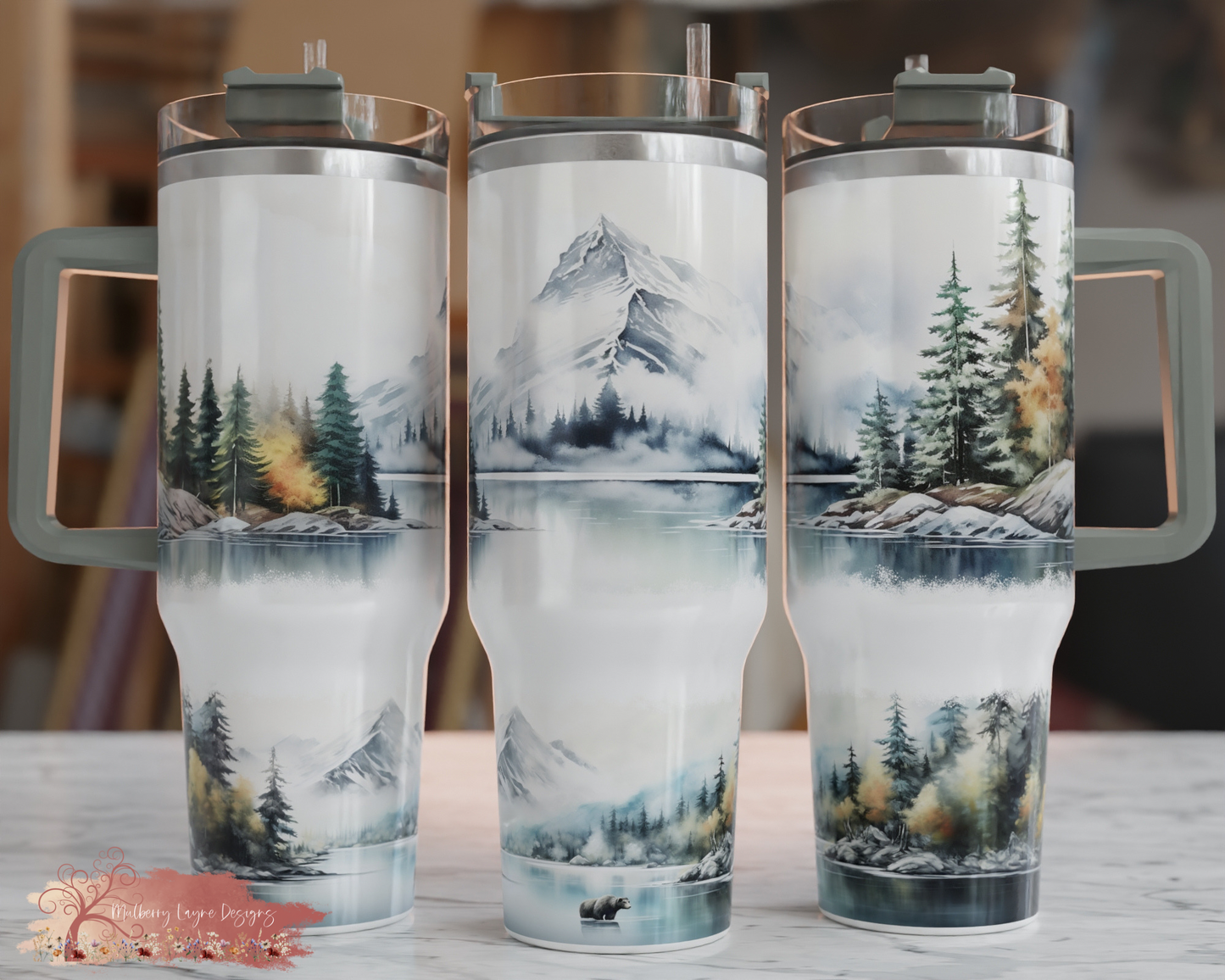 Forest Mountains Men’s 40oz Tumbler