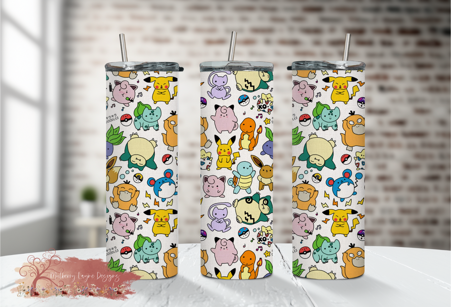 Anime Game Characters Skinny Tumbler