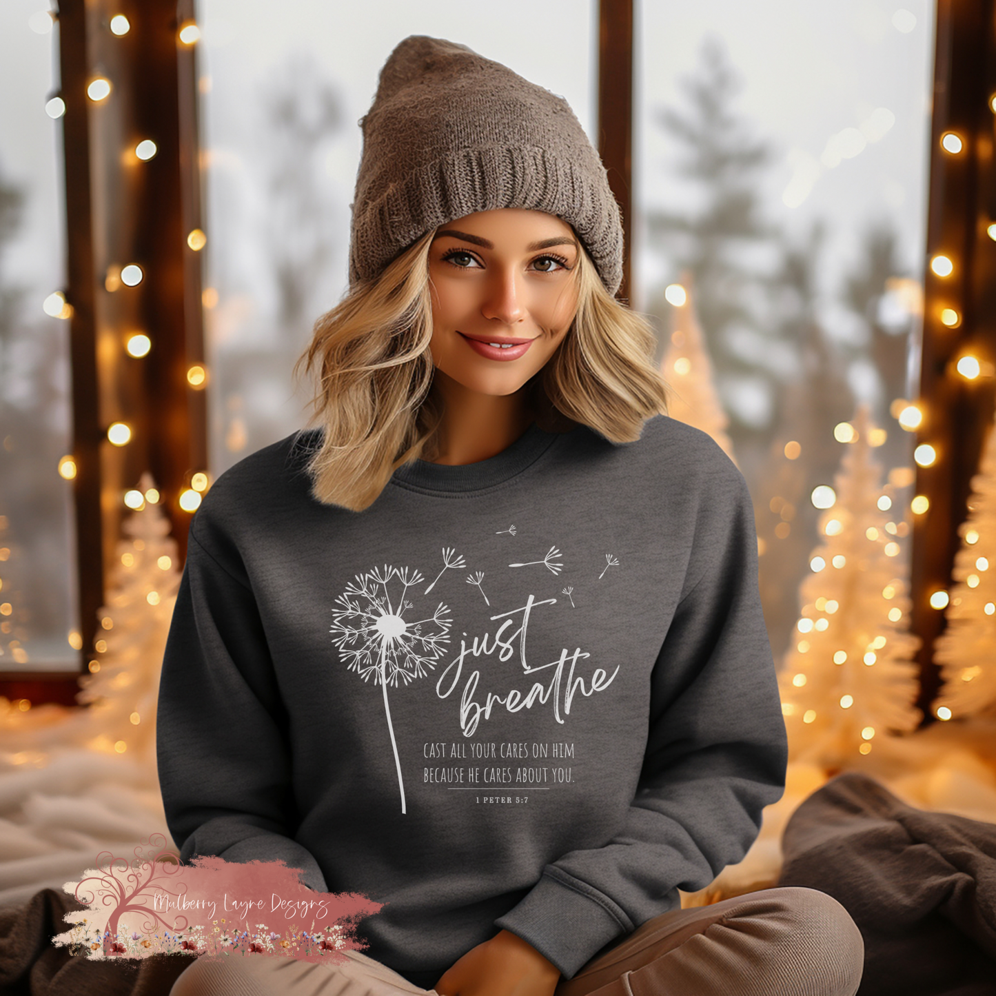 Just Breathe Dandelion Sweatshirt