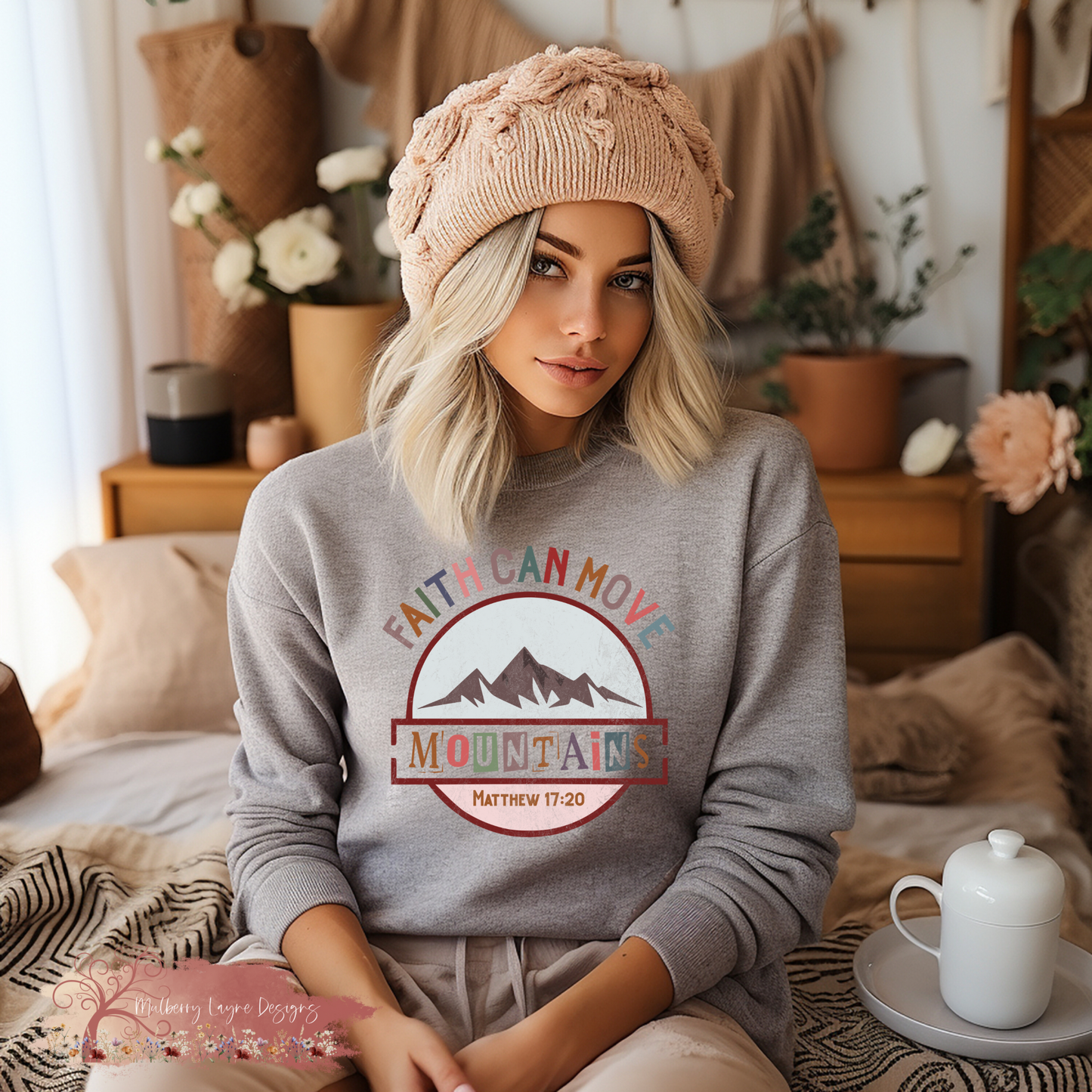 Faith Can Move Mountains Sweatshirt