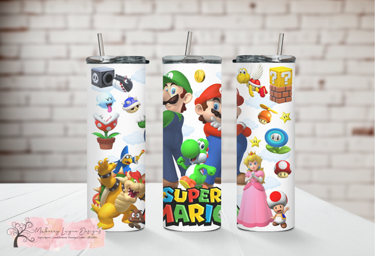 Nostalgic Video Game Skinny Tumbler