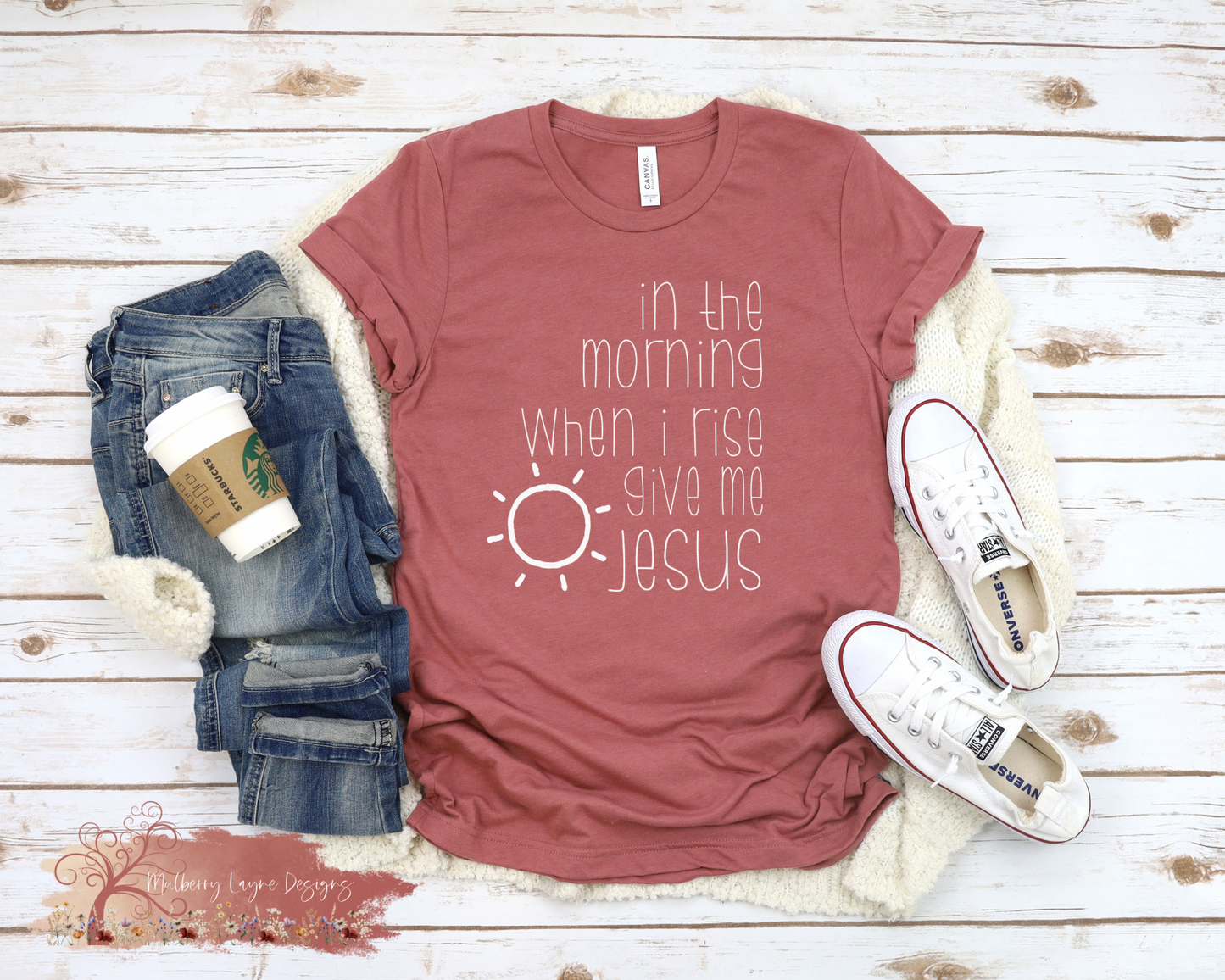 In The Morning When I Rise Give Me Jesus T-Shirt