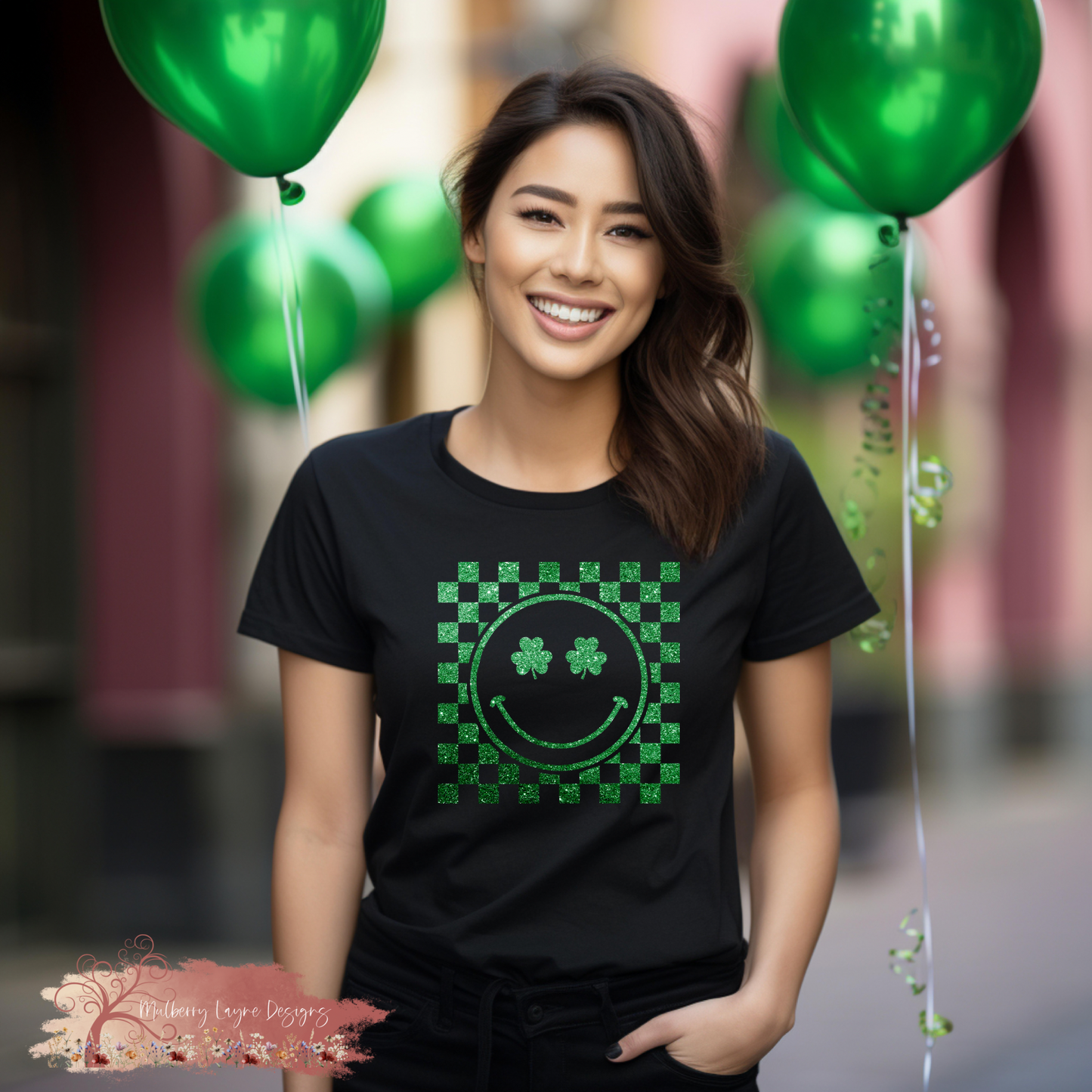 Shamrock Smiley Face Shirt