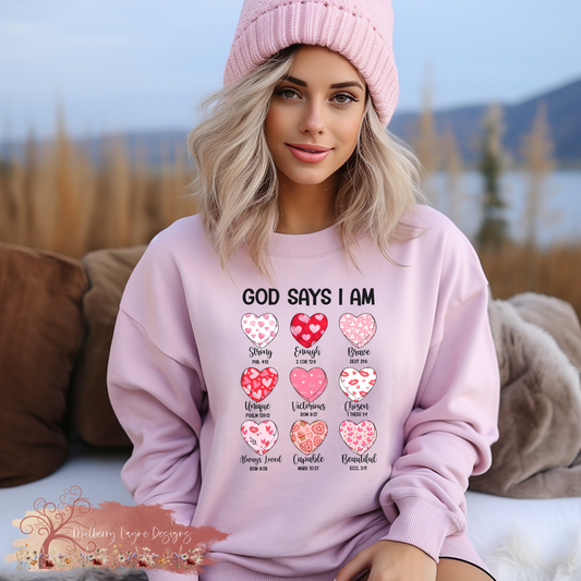 God Says That I Am Enough Sweatshirt