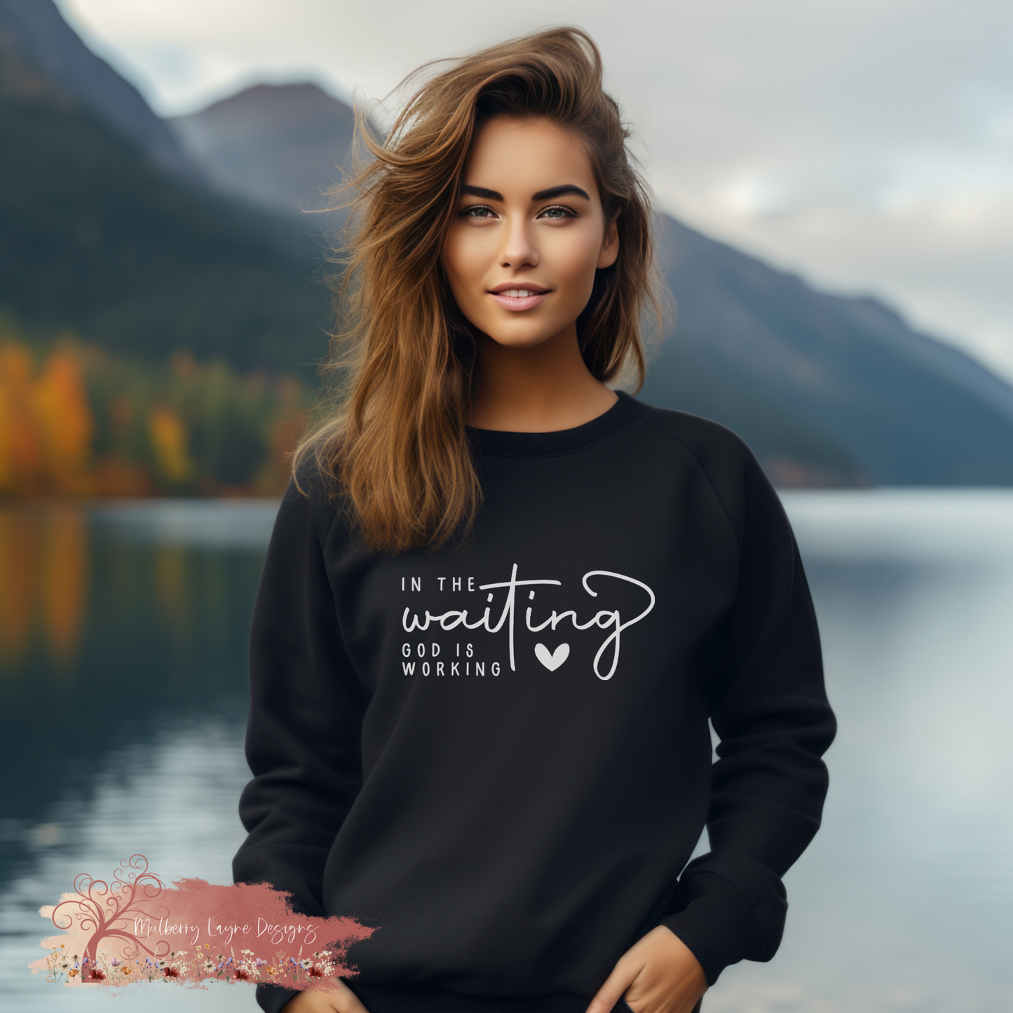 In The Waiting God Is Working |  Christian Sweatshirt