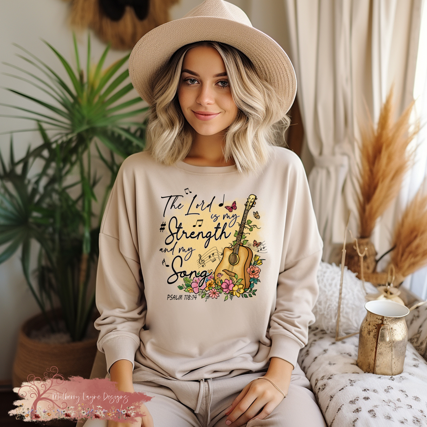 The Lord Is My Strength And My Song | Christian Sweatshirt