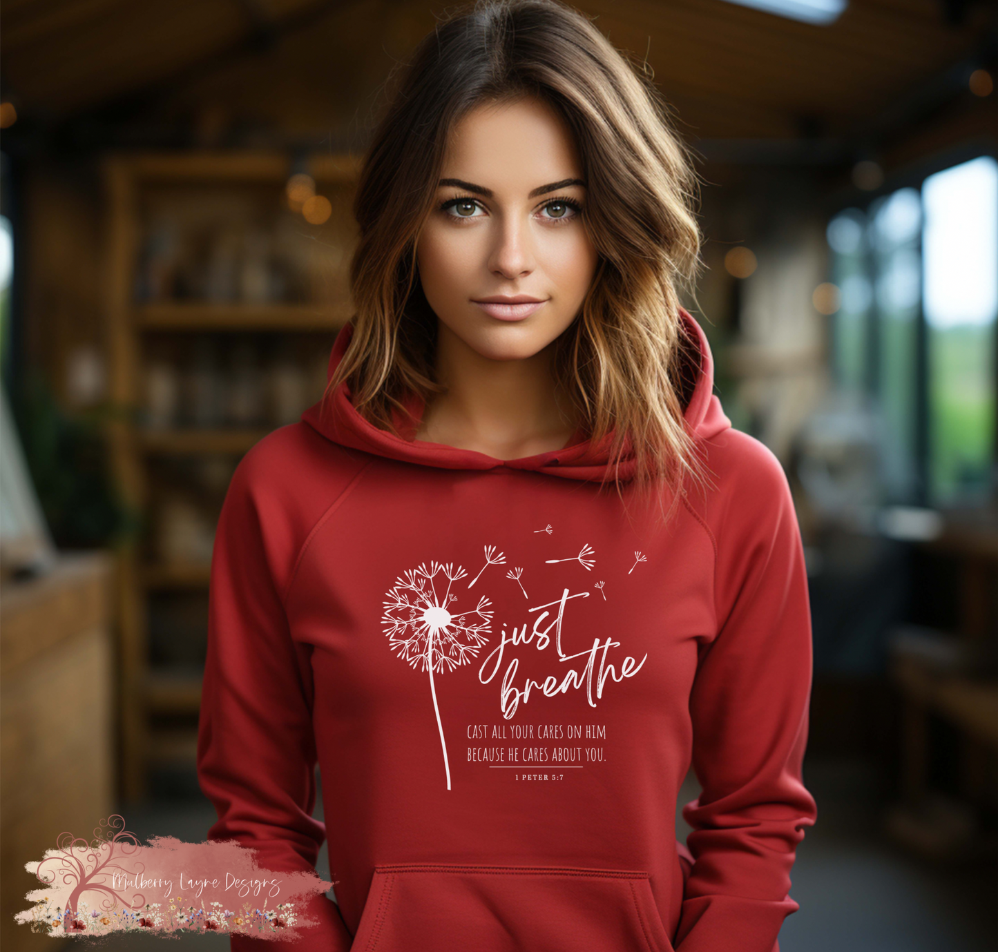 Just Breathe Dandelion Hoodie