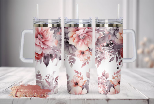 Floral 40oz Tumbler