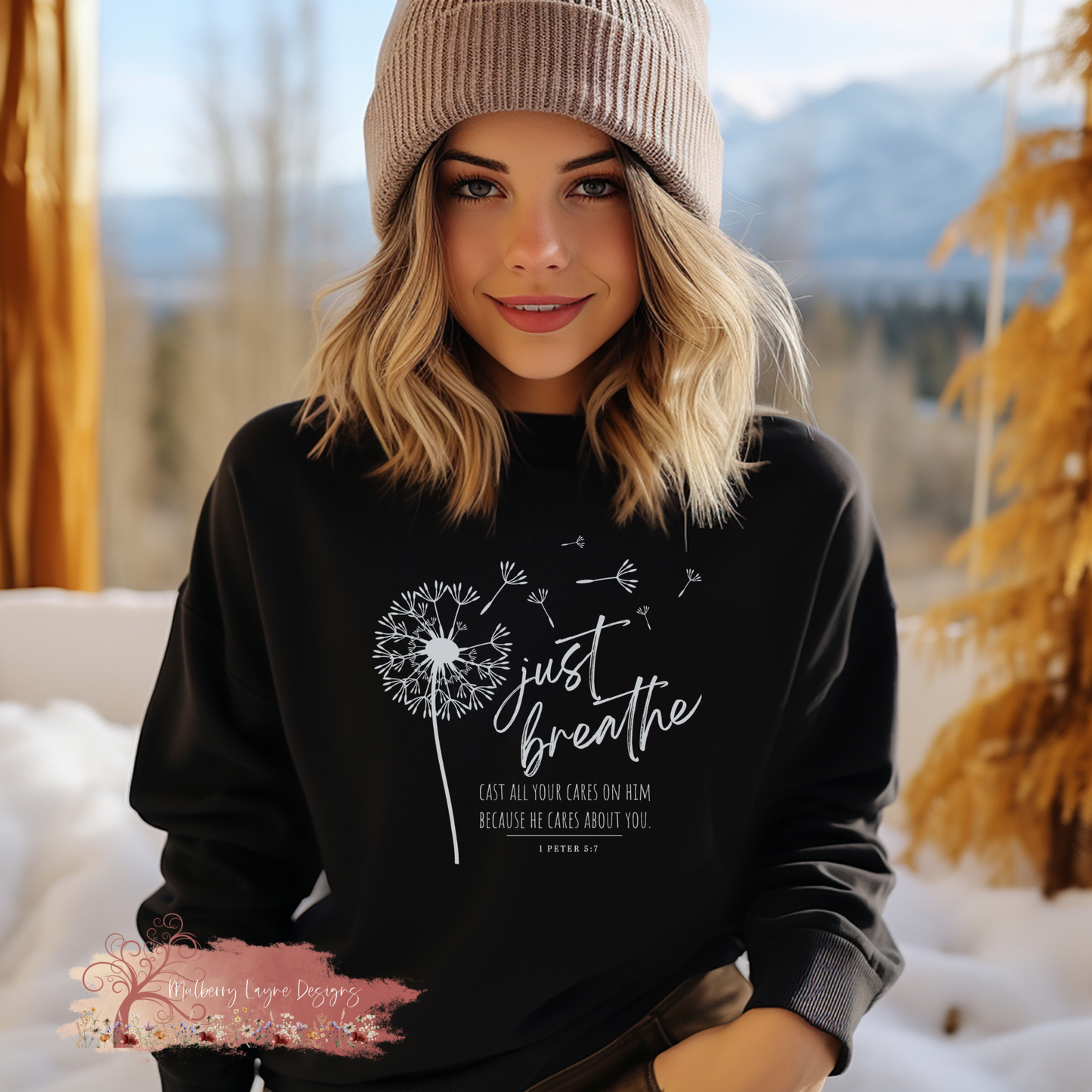 Just Breathe Dandelion Sweatshirt