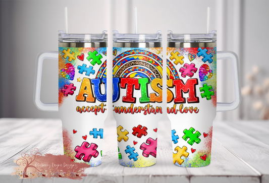 Autism Acceptance 40oz Tumbler