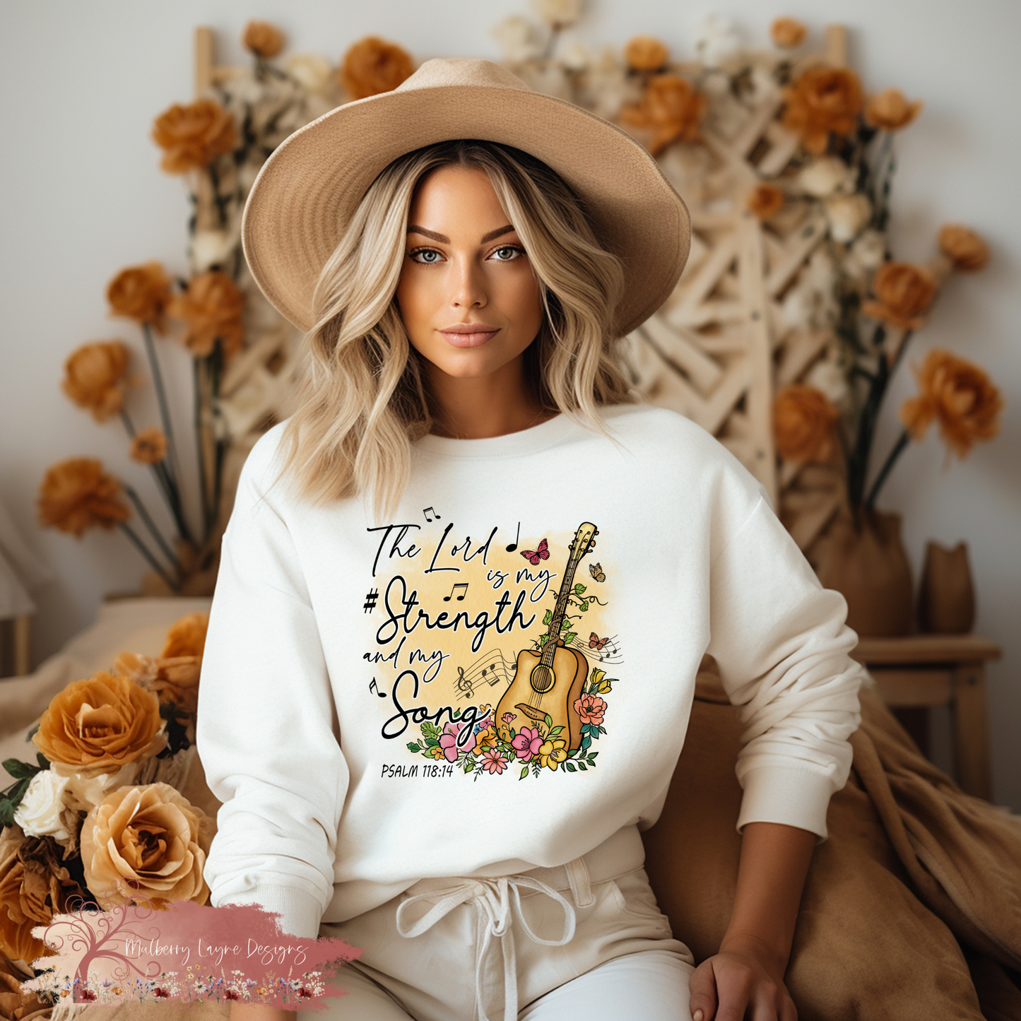 The Lord Is My Strength And My Song | Christian Sweatshirt