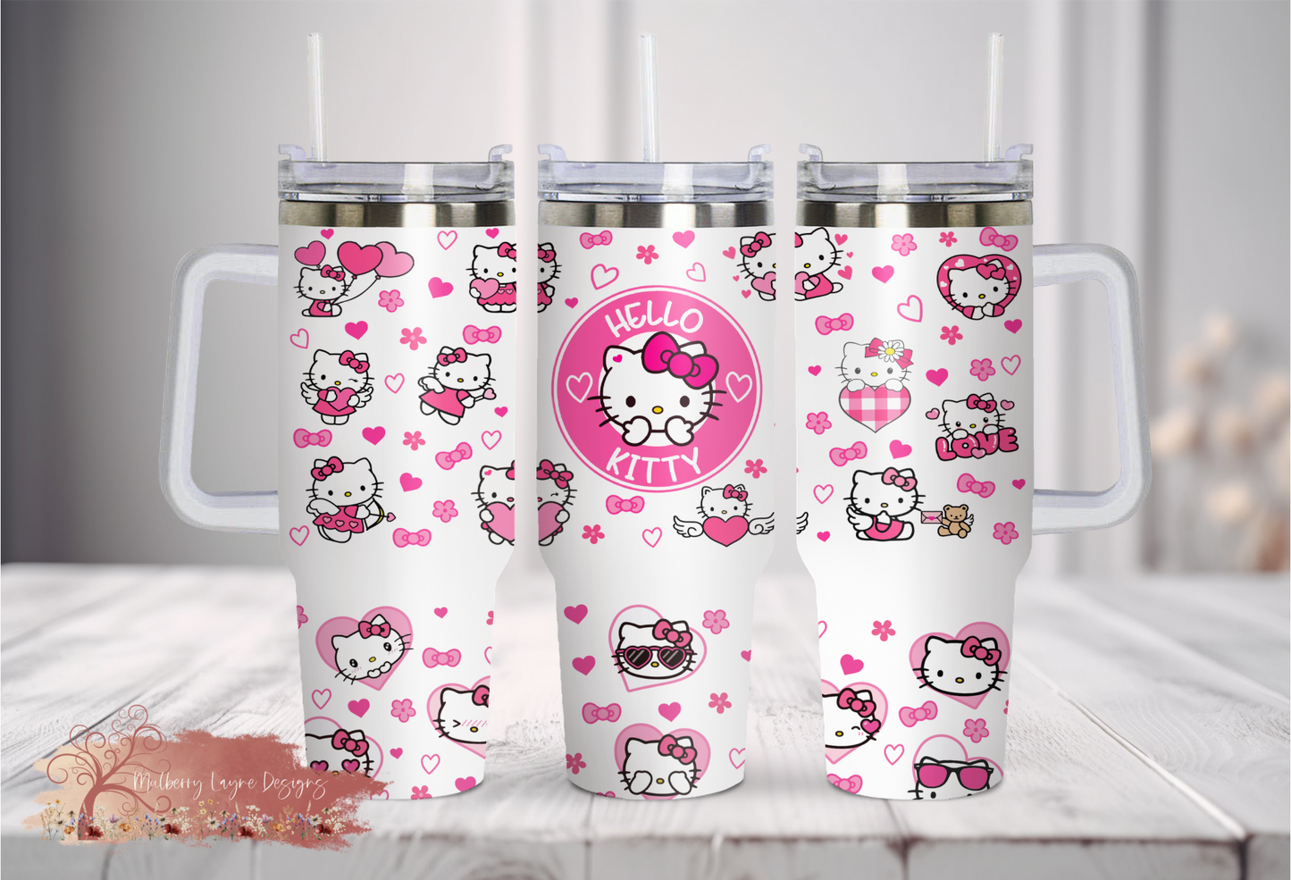 Kawaii Kitty 40oz Tumbler