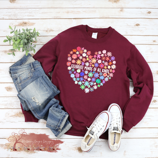 Celebrate Minds Of All Kinds Sweatshirt