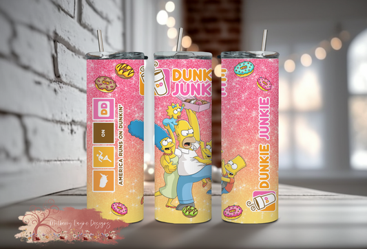 Dunkie Junkie Donut Skinny Tumbler