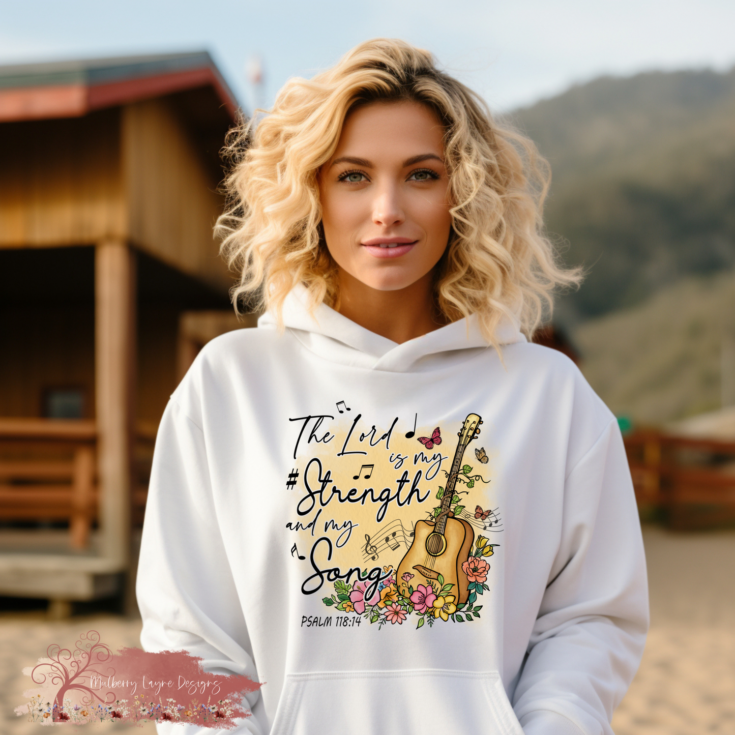 The Lord Is My Strength And My Song | Christian Hoodie