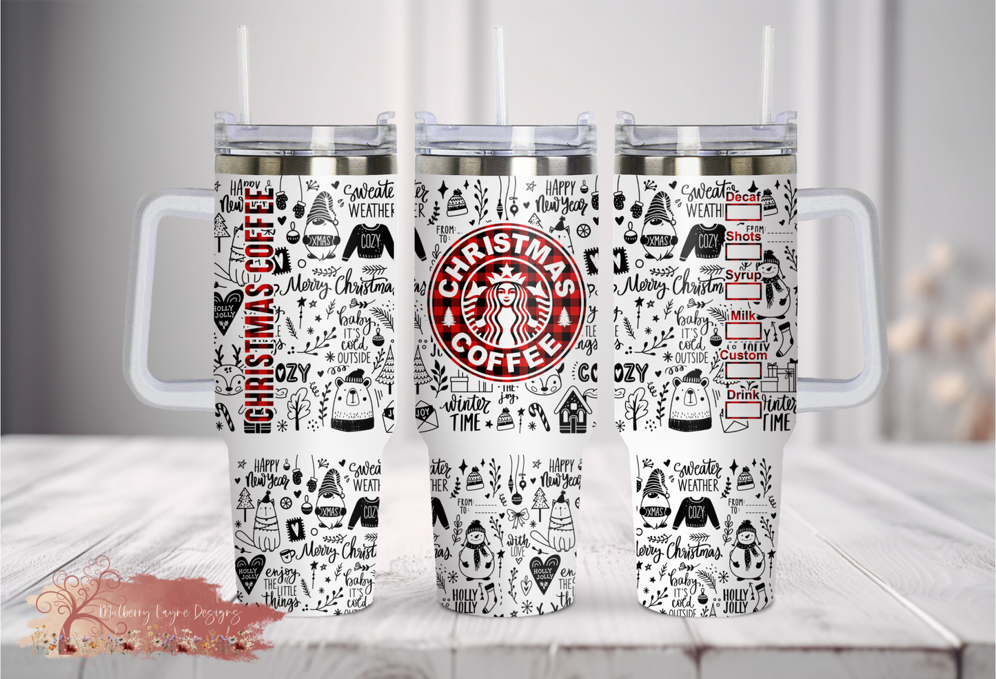 Coffee House Christmas 40oz Tumbler