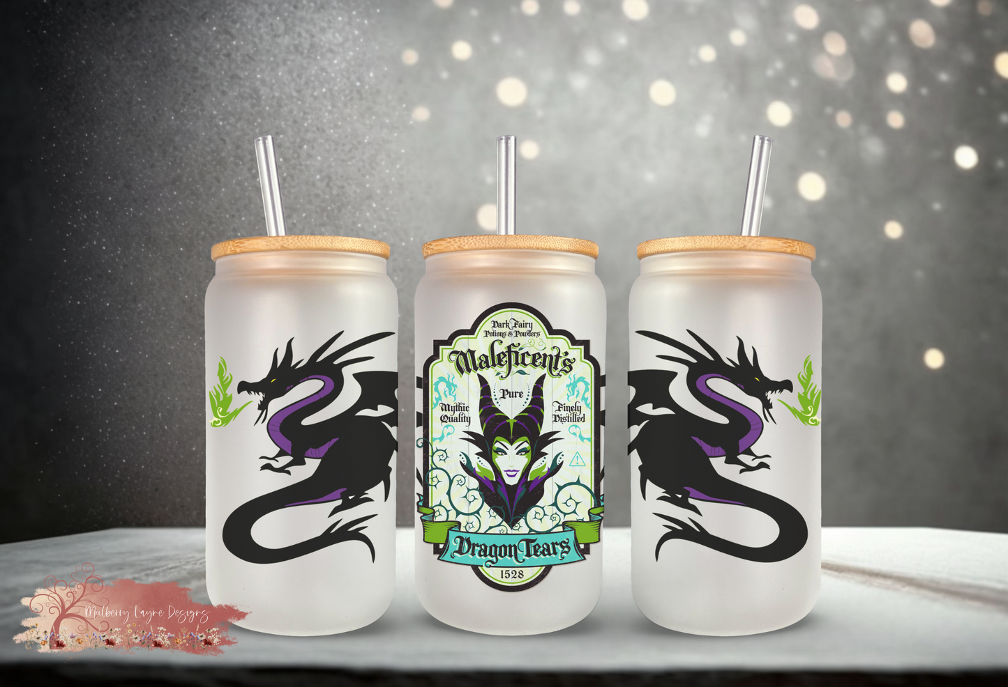 Villain Dragon Tears Frosted Glass | Glass Can