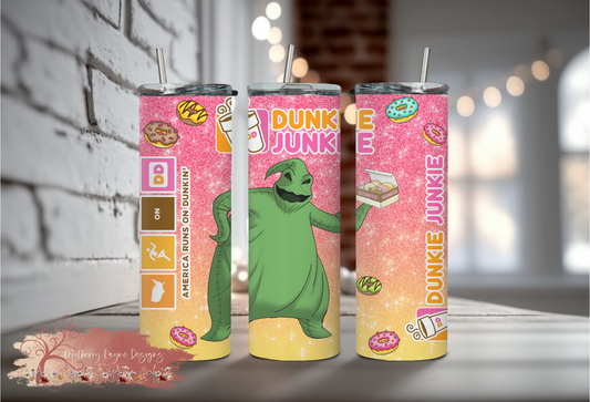 Boogie Dunkie Junkie Donut Skinny Tumbler