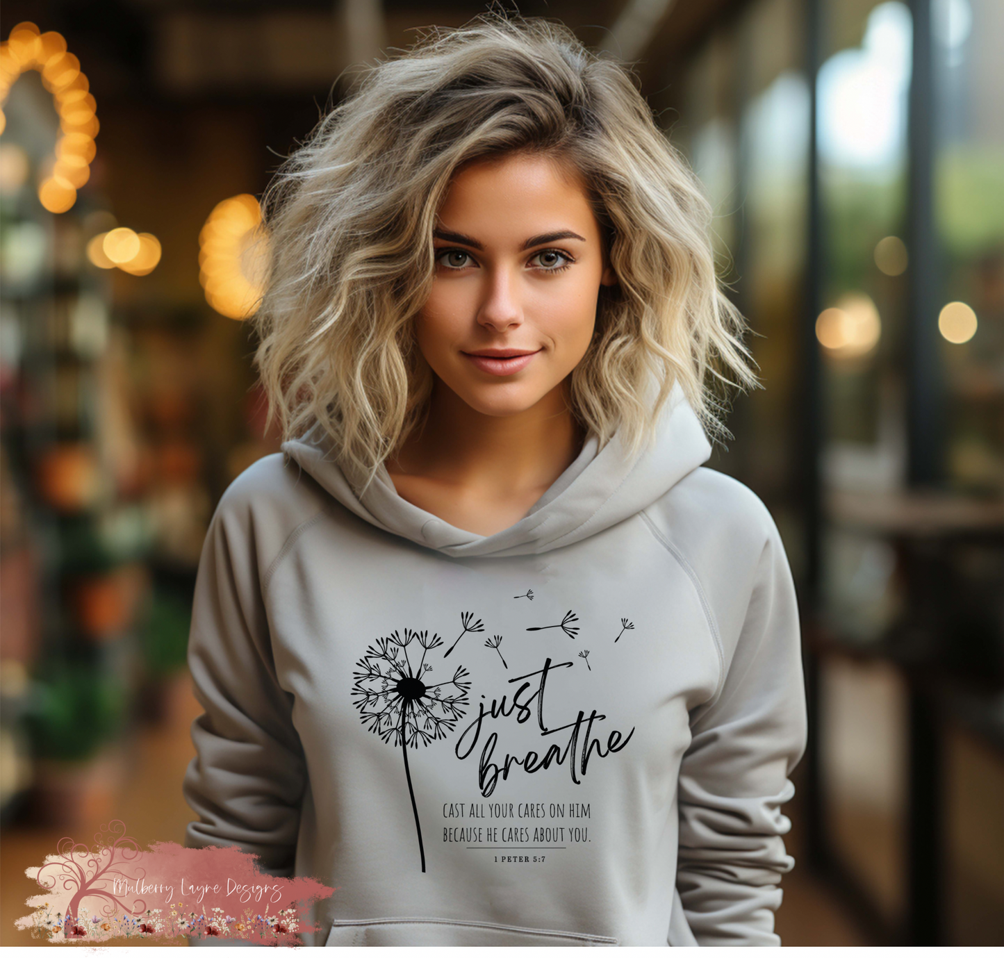 Just Breathe Dandelion Hoodie