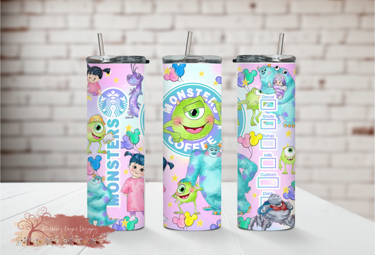 Monsters Skinny Tumbler